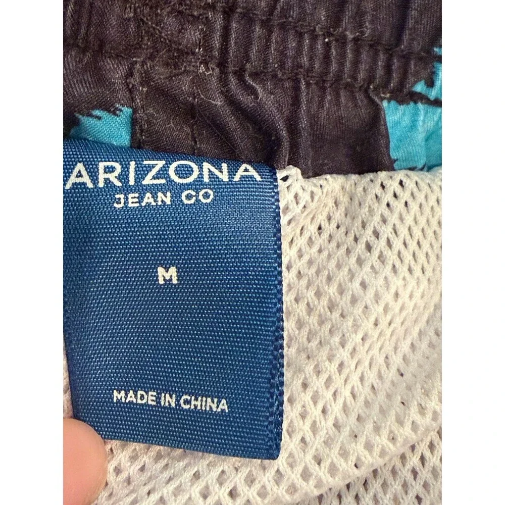 Arizon Swimtrunks Men's M Black With 90s Inspired Vibrant Pattern 6